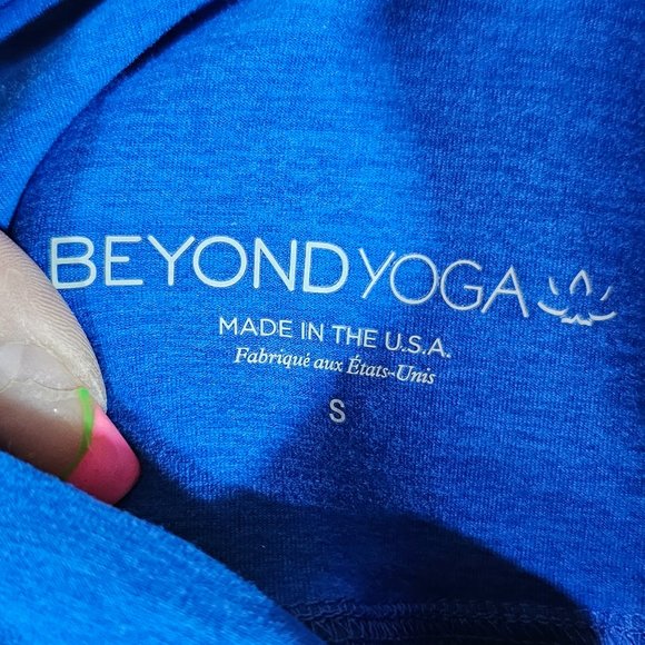 🏷️NWT Beyond Yoga Spacedye Out of Pocket High-Waist Midi Leggings In Azure Blue - Picture 9 of 15